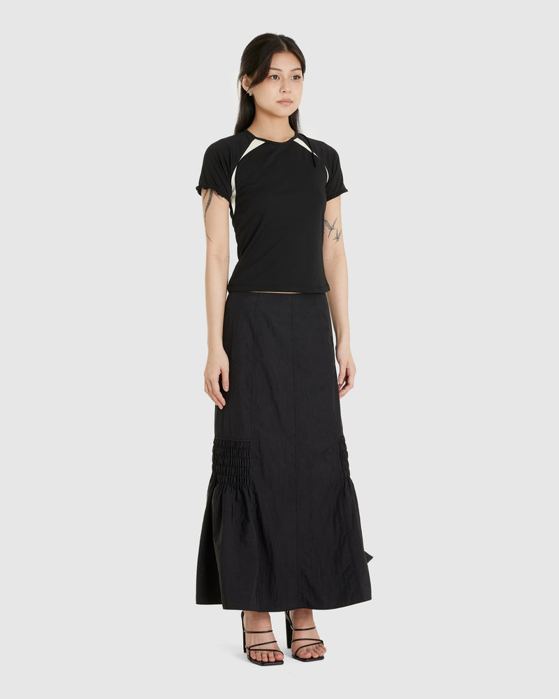 Frill Backless Top