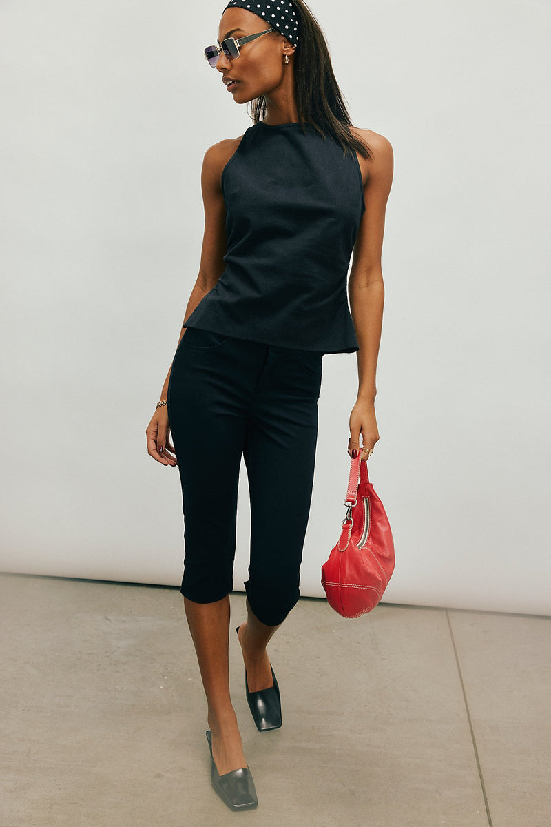 Kaylor Backless Top - Black