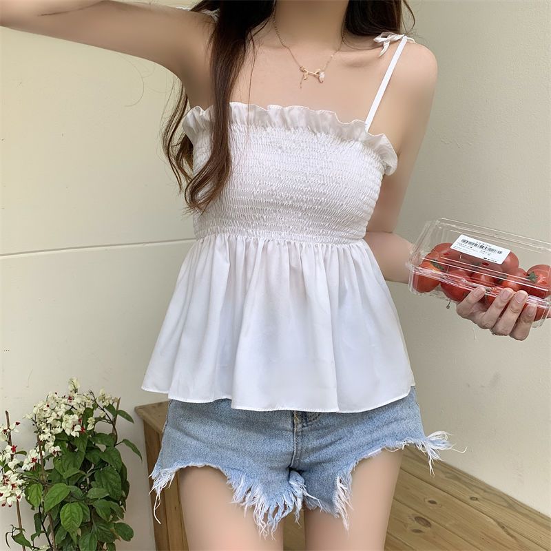 Fashion Women Basics Backless Hotsweet Green Casual Camis Top