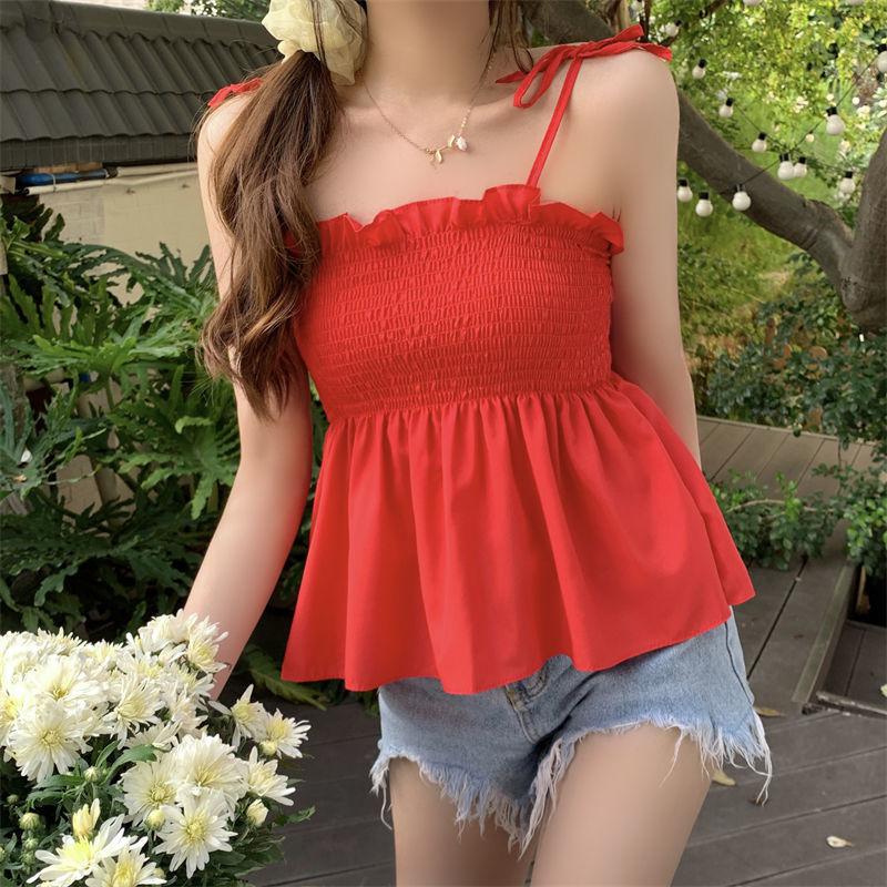 Fashion Women Basics Backless Hotsweet Green Casual Camis Top