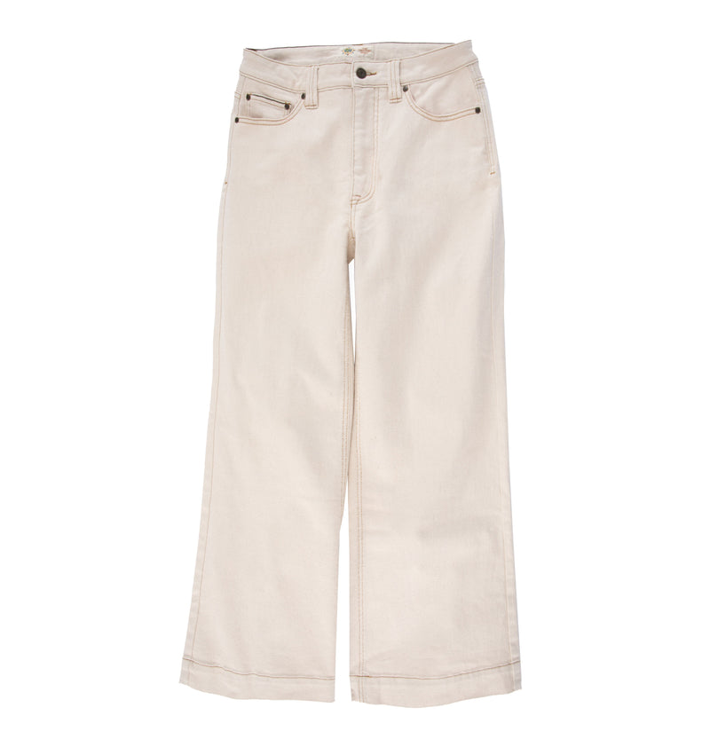 Five Pocket Denim Wide Legs