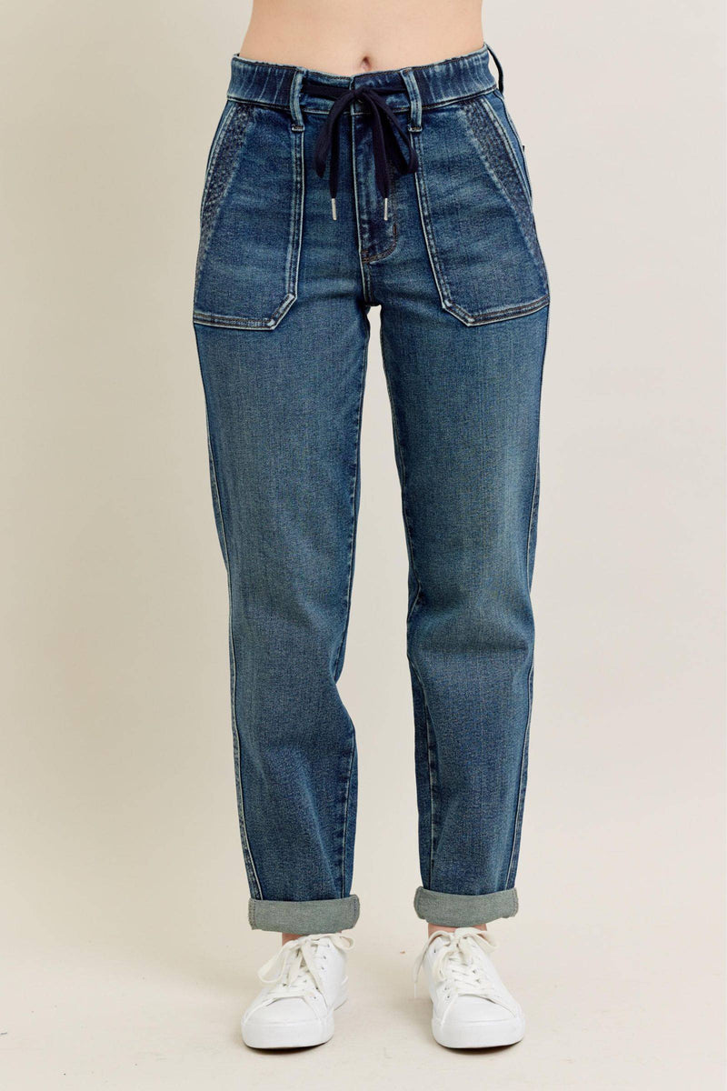 Judy Blue High Waist Vintage Jogger Denim Jeans 88971