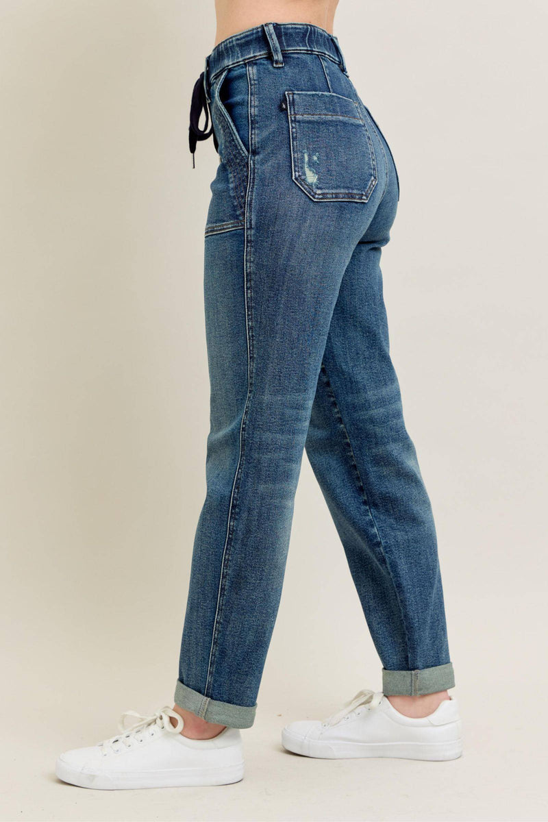 Judy Blue High Waist Vintage Jogger Denim Jeans 88971