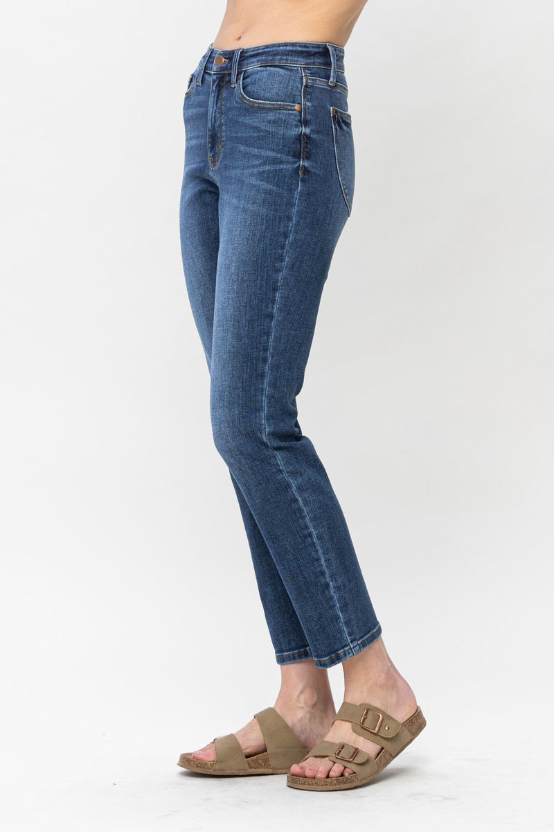 Judy Blue High Waist Shield Back Pocket Slim Denim Jeans 82549
