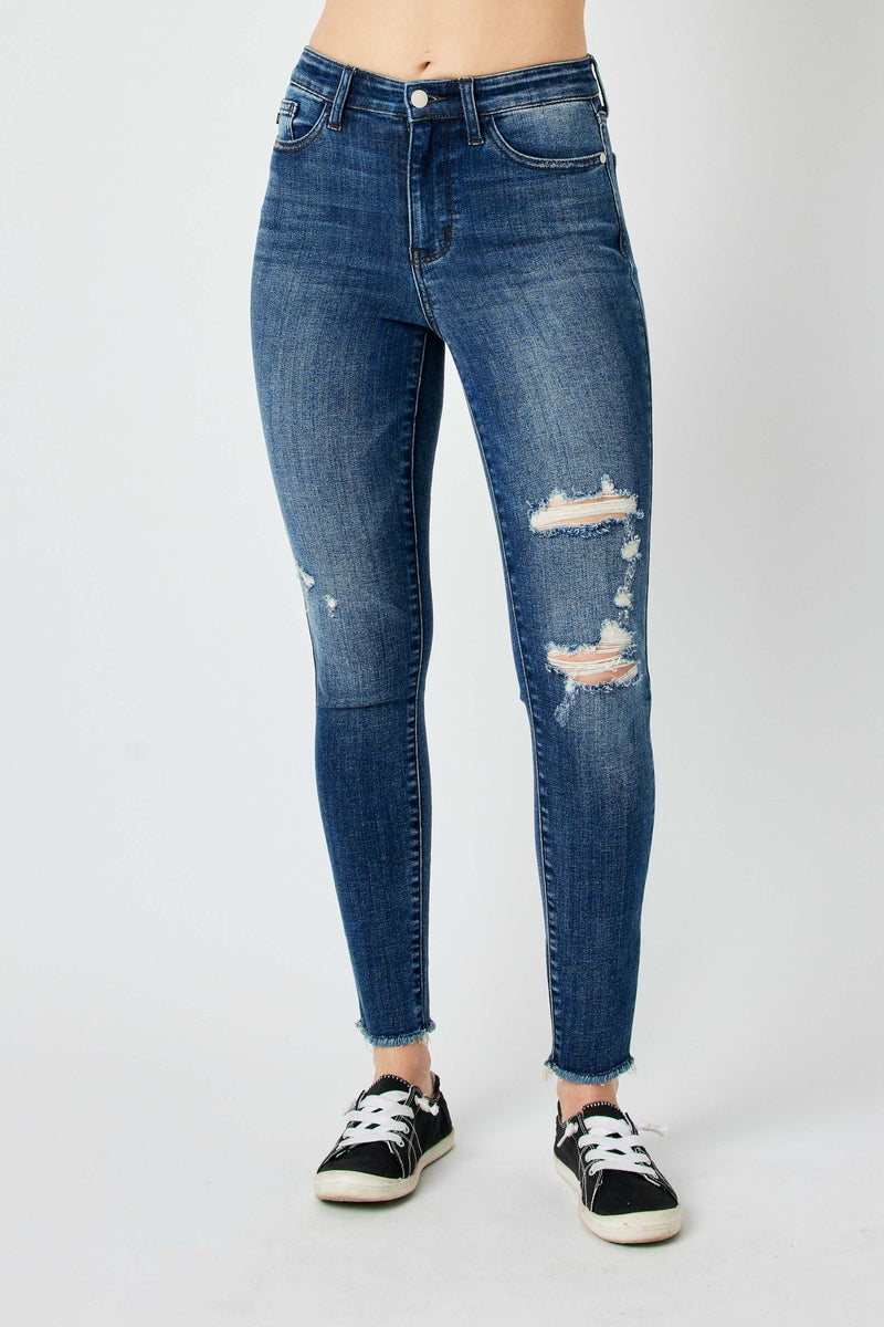Judy Blue High Waist Destroy Skinny Denim Jeans 82581