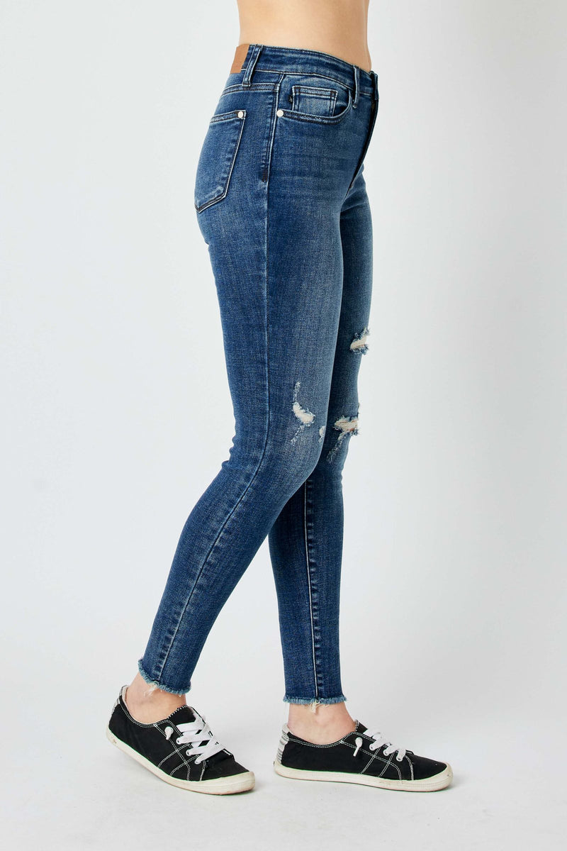 Judy Blue High Waist Destroy Skinny Denim Jeans 82581