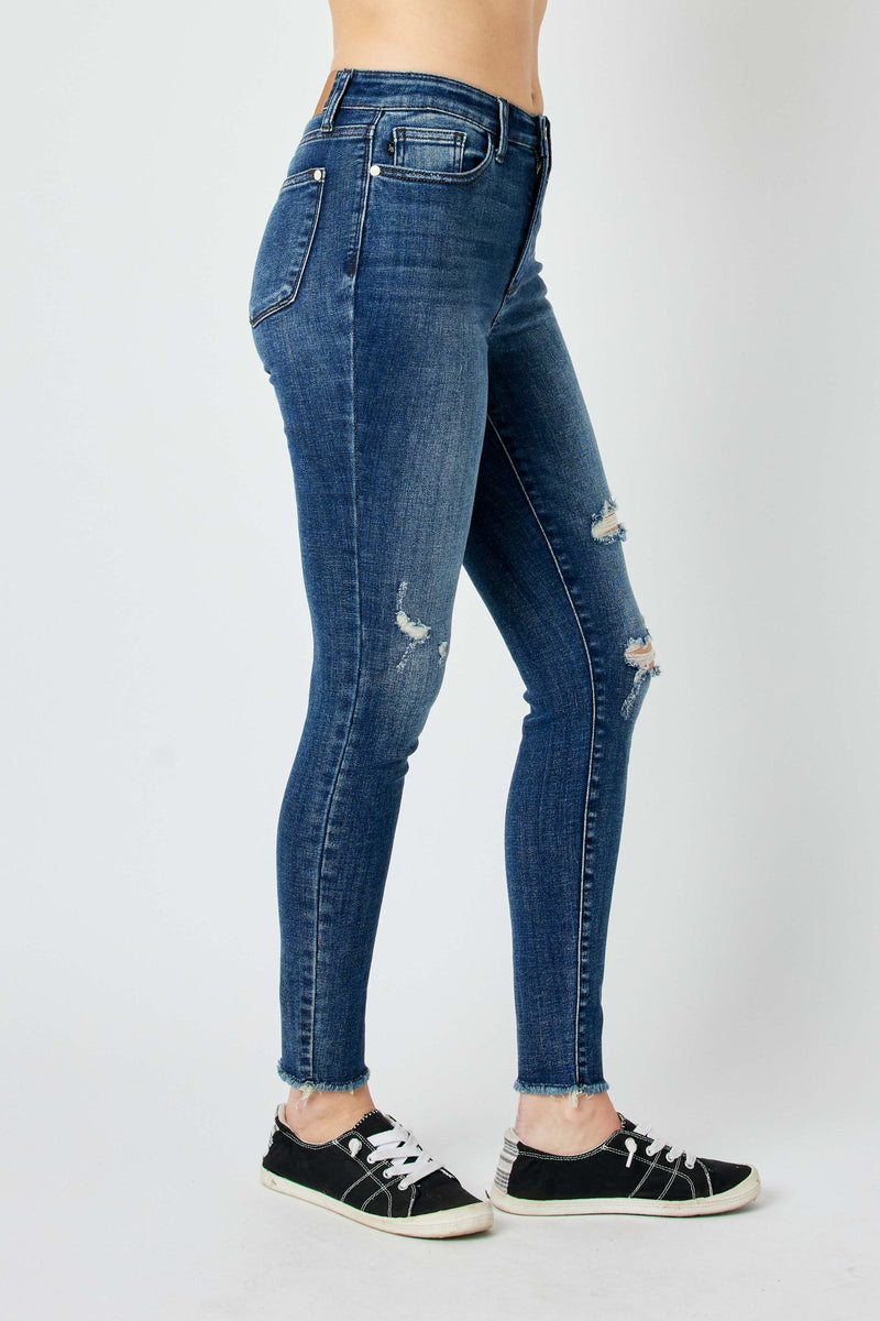 Judy Blue High Waist Destroy Skinny Denim Jeans 82581