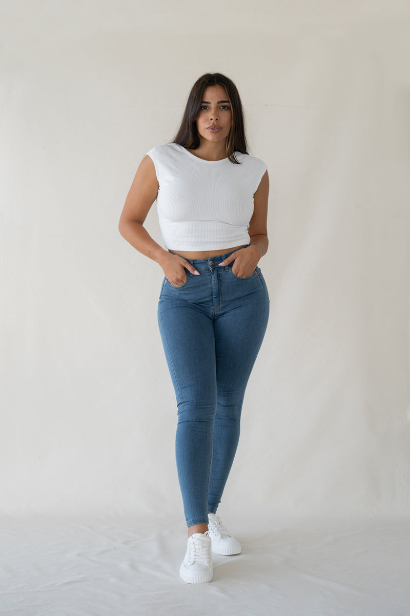 SKINNY HIGH RISE - LIGHT BLUE