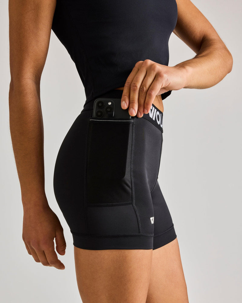 North Moore Biker Short in Black