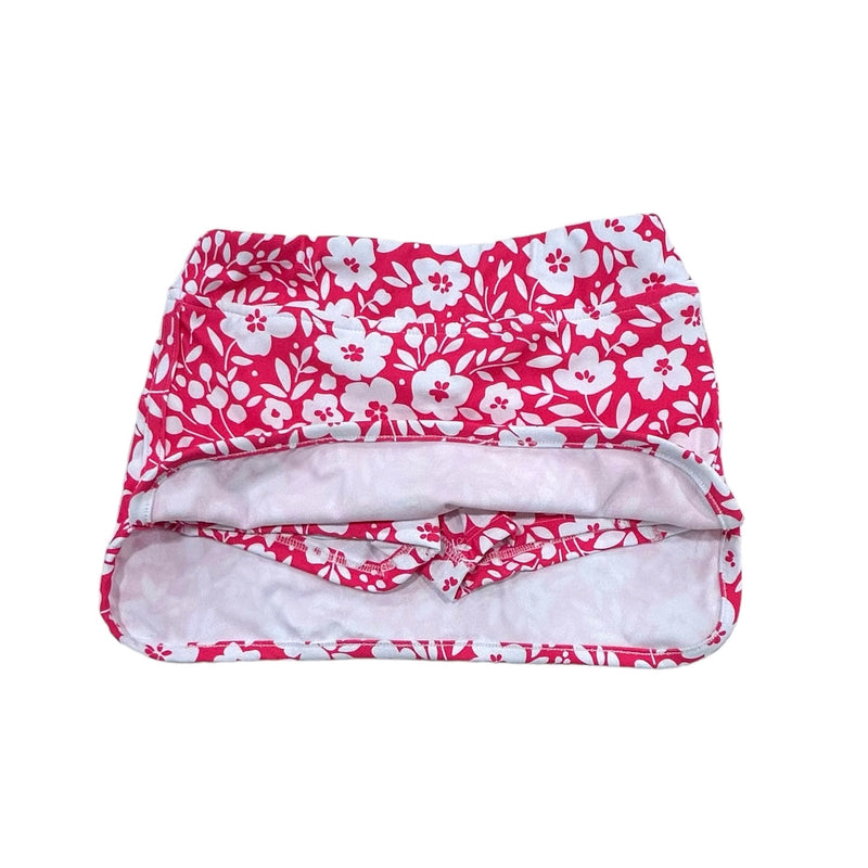 Straight Tennis Skirt - Magenta Ditsy Floral