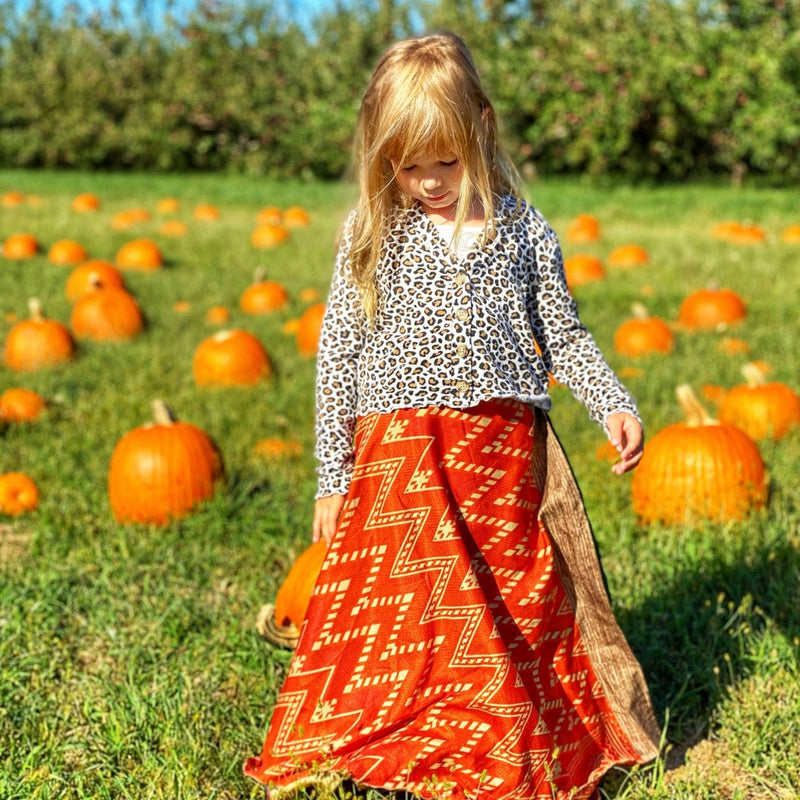 Spring Sale Kid's Sari Recycled Wrap Skirt
