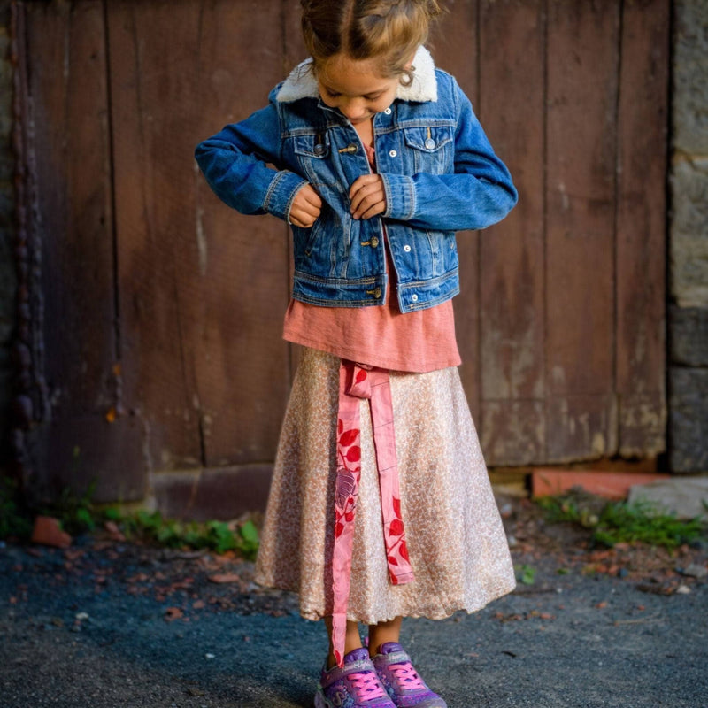 Spring Sale Kid's Sari Recycled Wrap Skirt