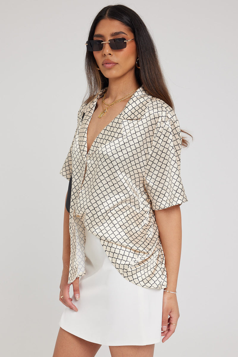 Perfect Stranger Lakie Mini Skirt White