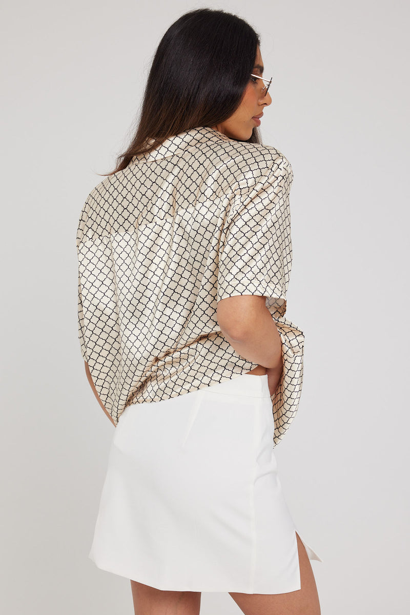 Perfect Stranger Lakie Mini Skirt White