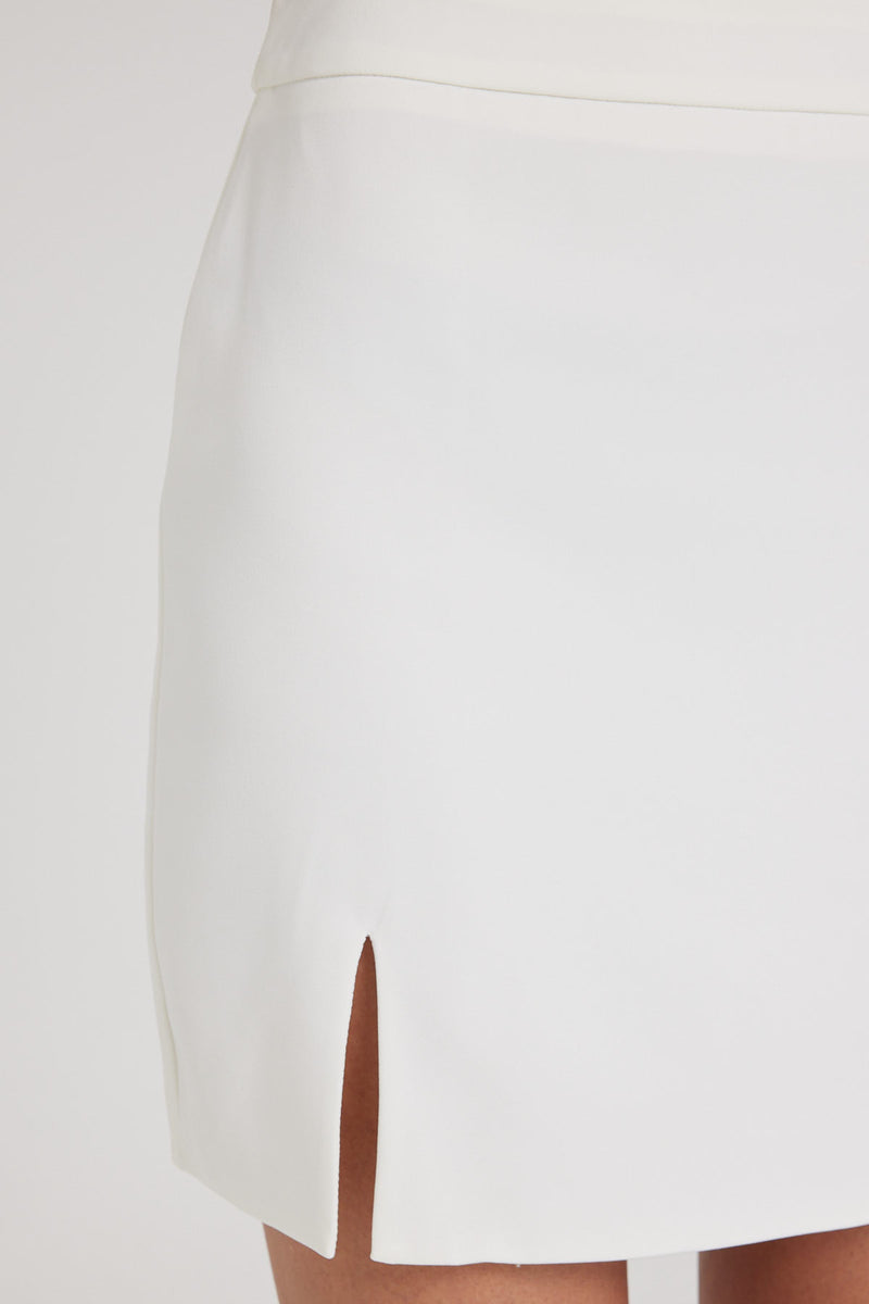 Perfect Stranger Lakie Mini Skirt White