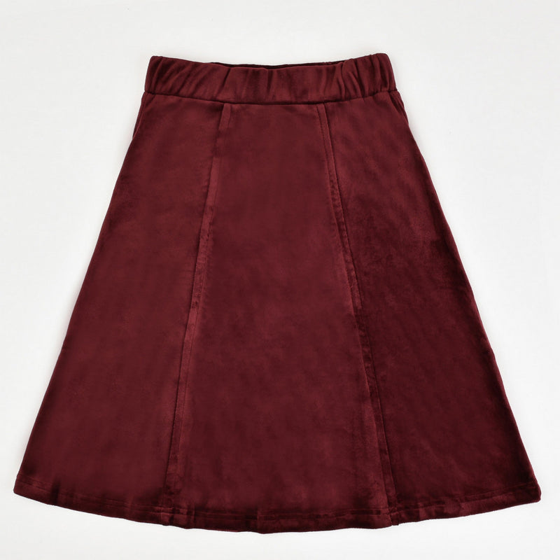 Melange Velour Skirt