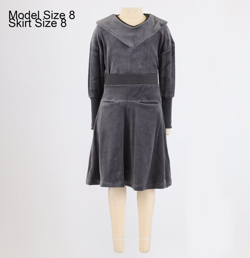 Hadas Pocket Velour Skirt