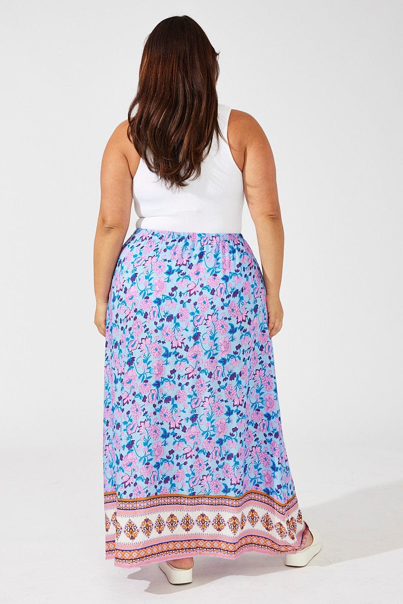 Multi Boho Boho Maxi Skirt