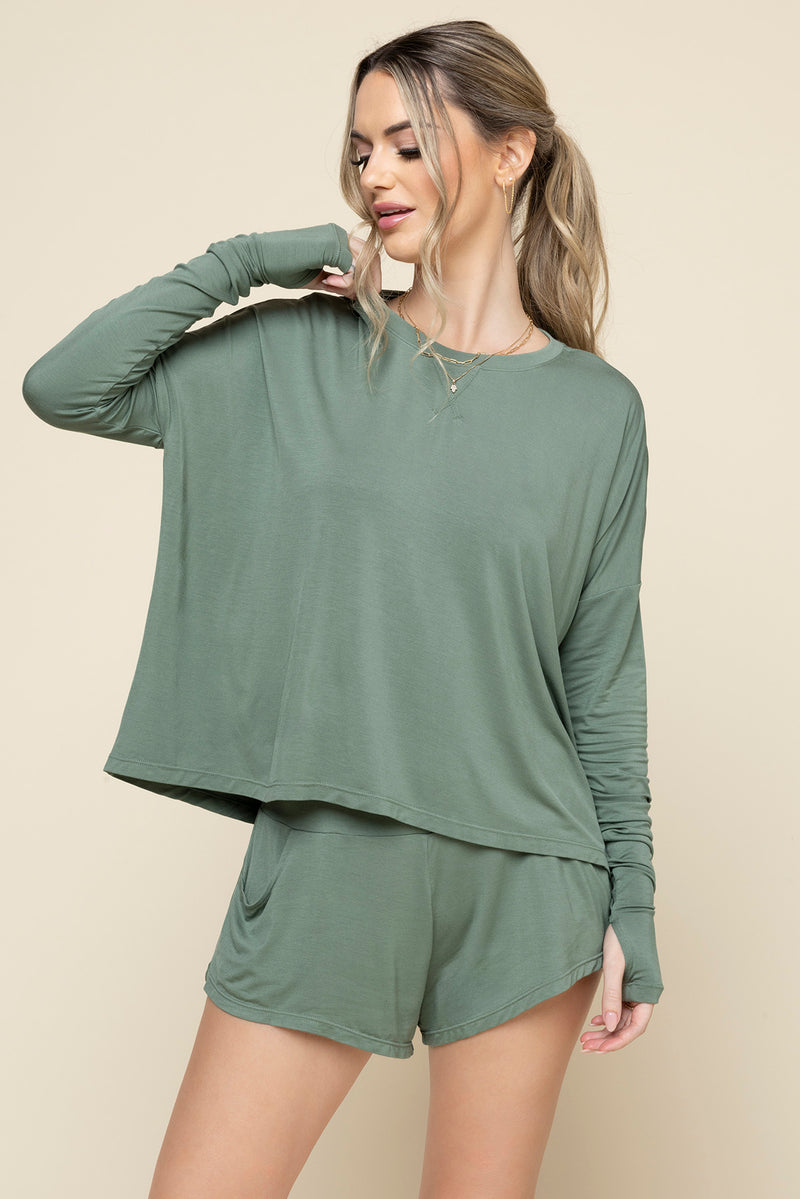 Perfect Lounge Shorts - Leaf Green