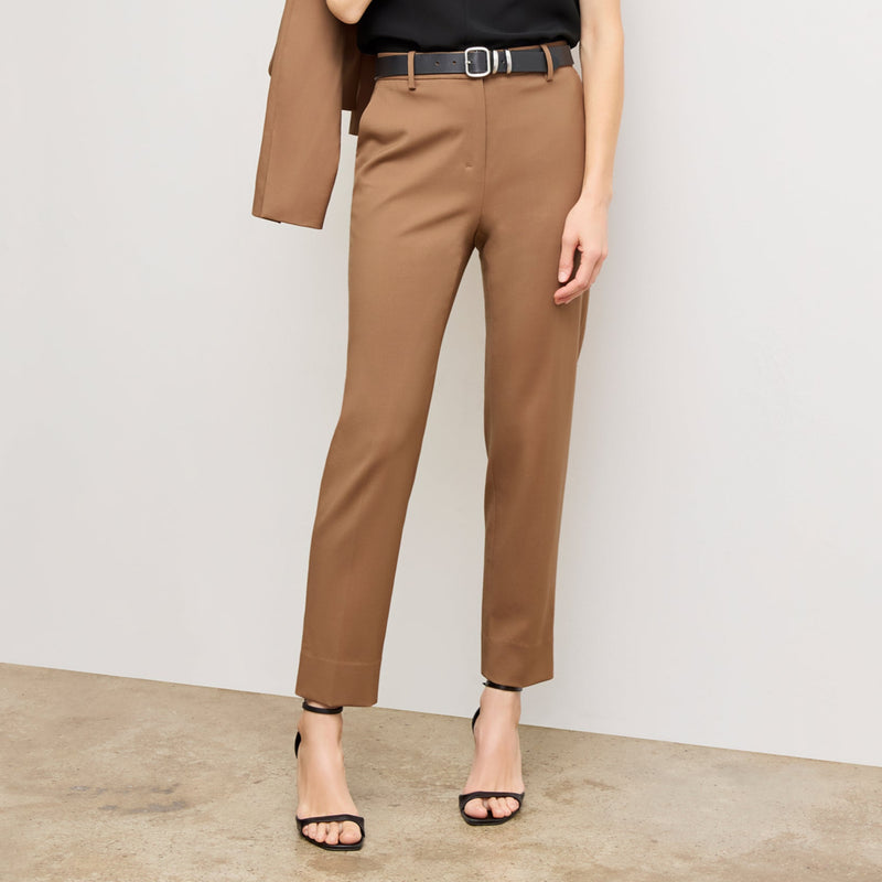 Mejia Pant - Washable Wool Twill :: Camel