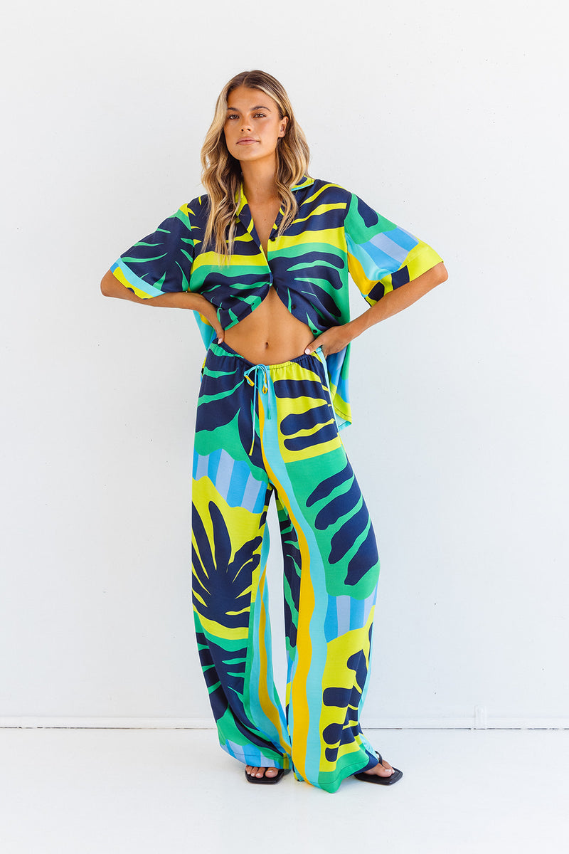 CORFU PANTS - TROPICOLA PRINT