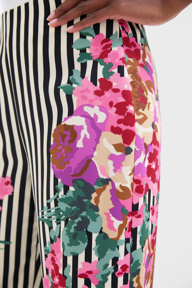 Flowering Trellis Drapey Twill Erin Pants