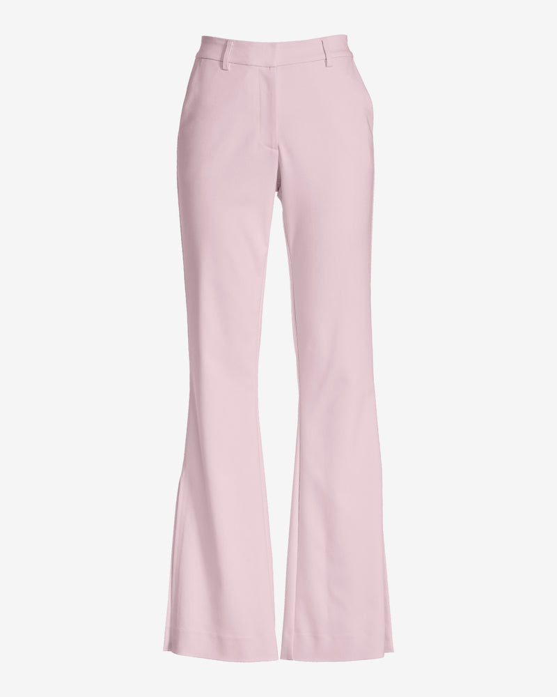 Monterey Modern Bootcut Side-Slit Trouser Pant Pink Quartz