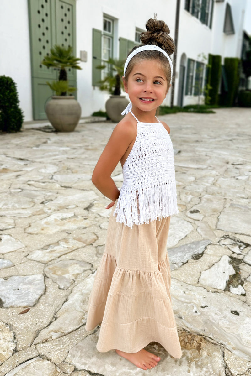 Bella Maxi Pants (latte muslin)
