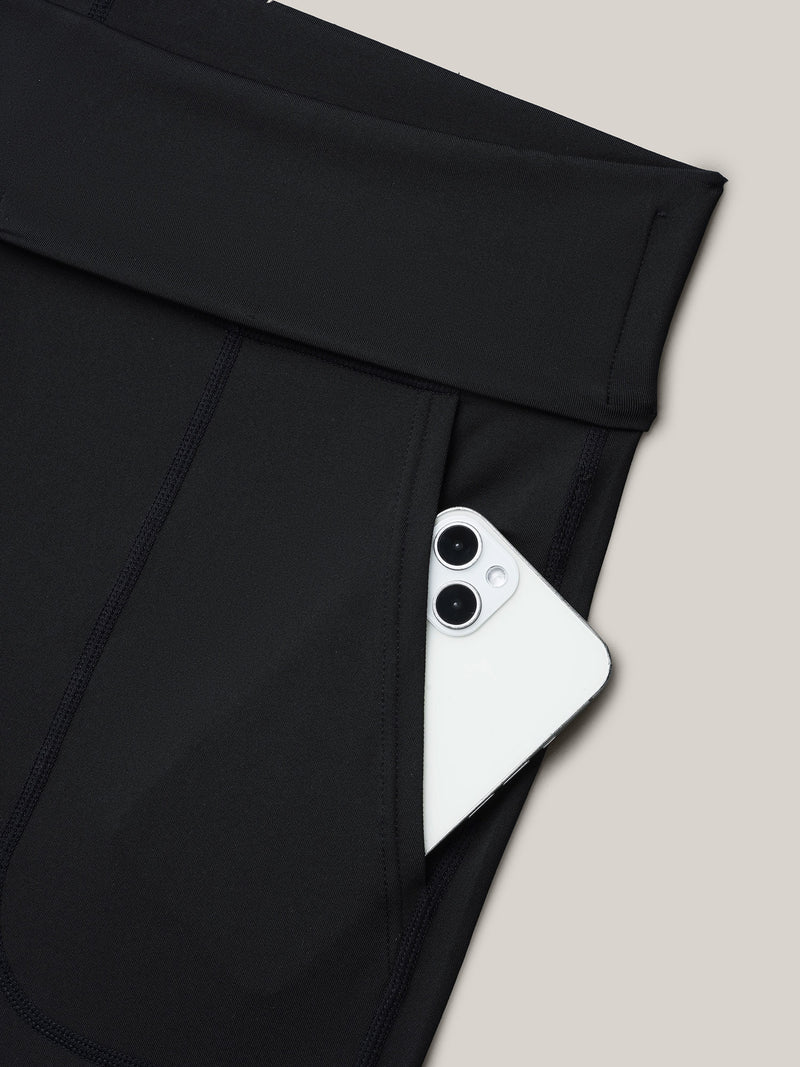 Ruched Wide Waist Pockets Tight Pants