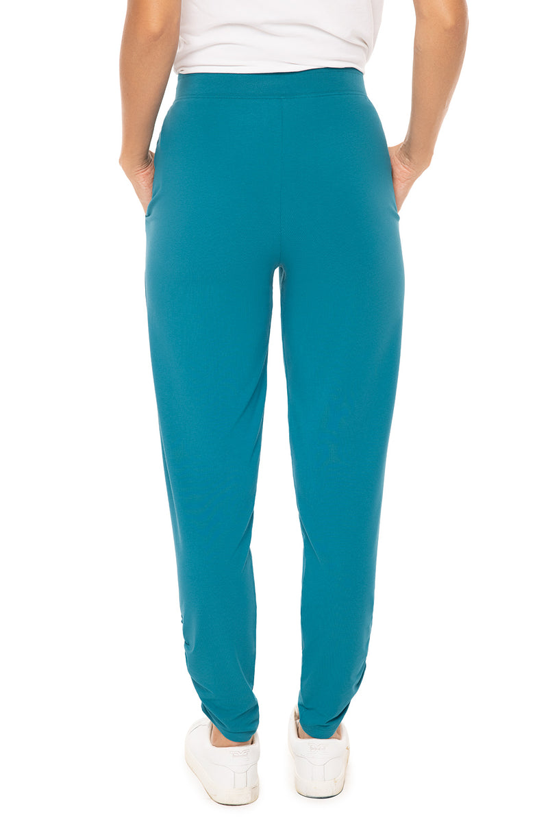 Women's Cafe Ruche Pants | Tahitian Teal