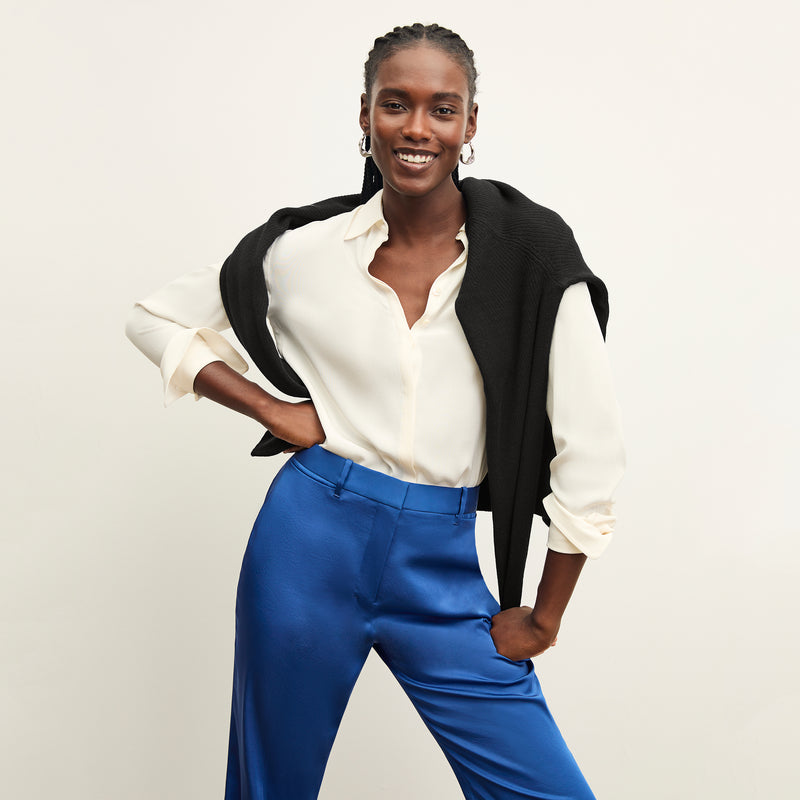 Smith Pant - Everyday Satin :: Sapphire