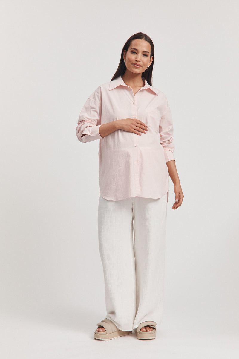 Cotton Gauze Holiday Pant (White) - FINAL SALE