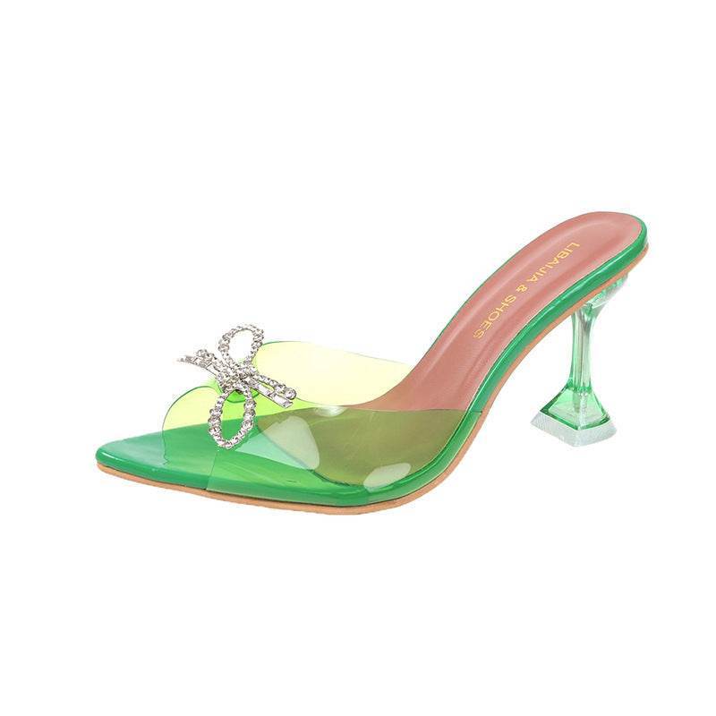 Buycenter Plus Size Red High Heels - Elegant Big Bow Wedding Shoes