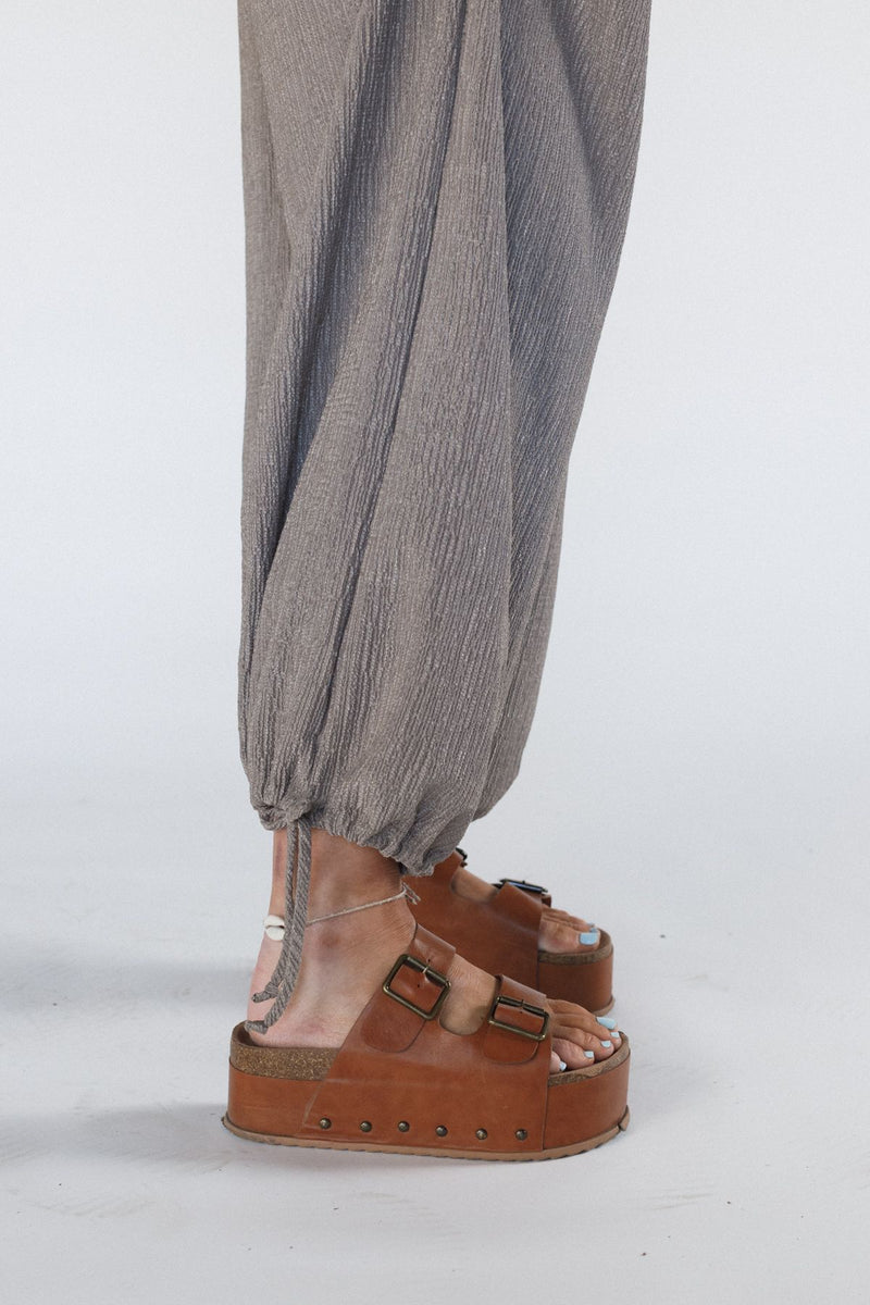The Nest Wildflower Ruffle Jumpsuit - Stone