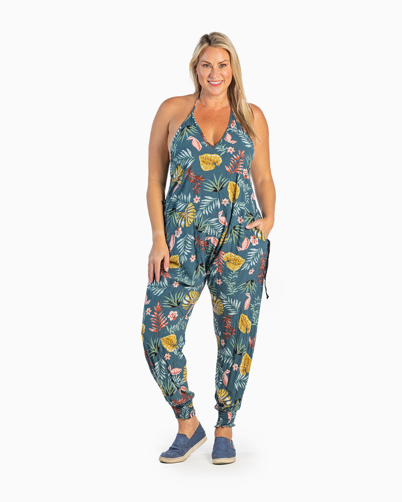 Flower Harem Jumpsuit