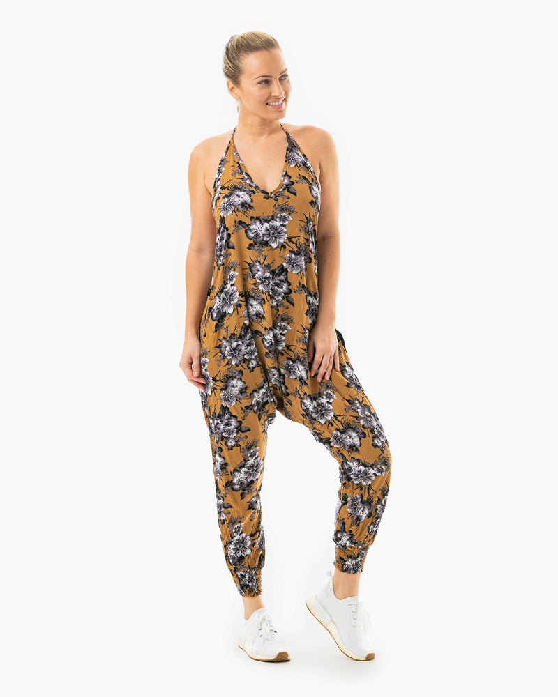 Flower Harem Jumpsuit