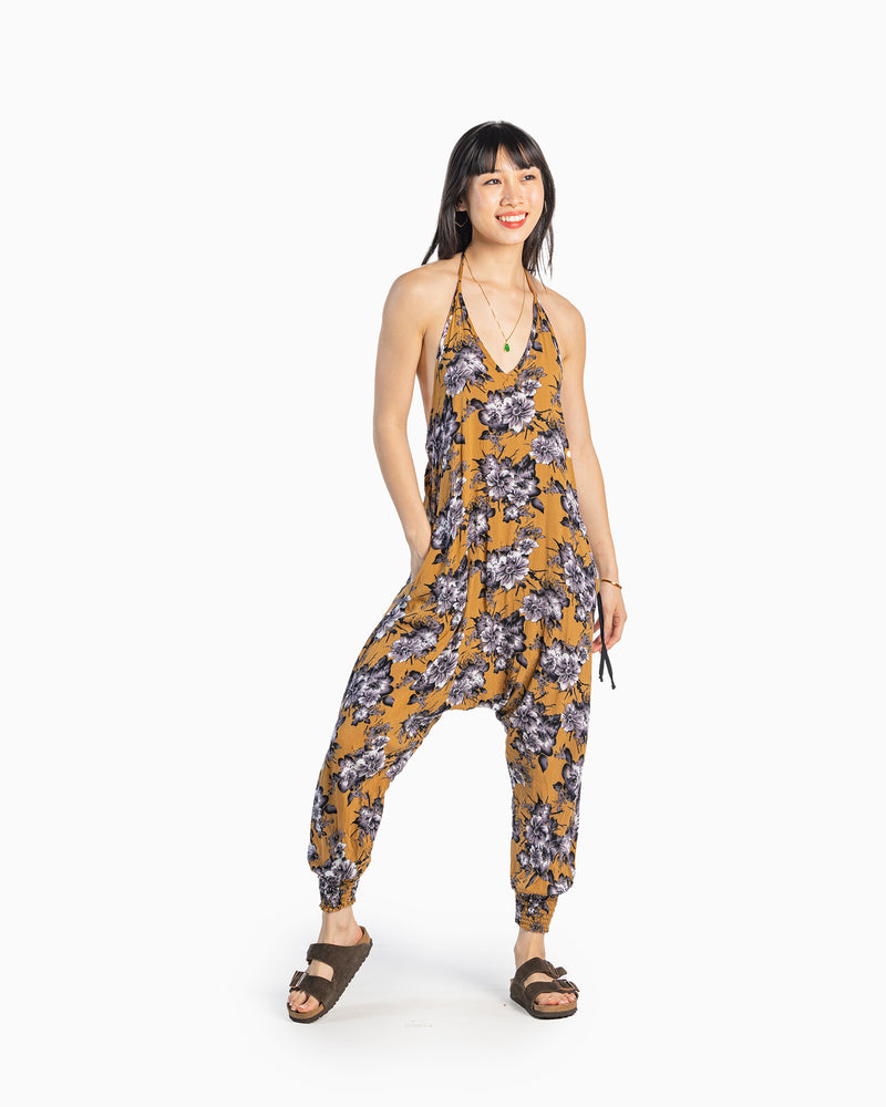 Flower Harem Jumpsuit