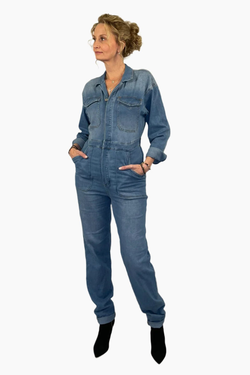 Rosie Denim Jumpsuit - Final Sale