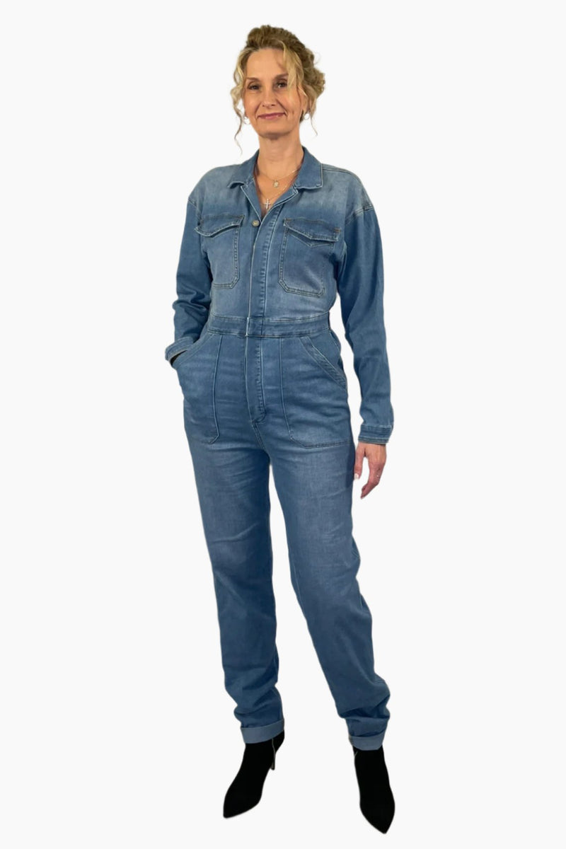 Rosie Denim Jumpsuit - Final Sale