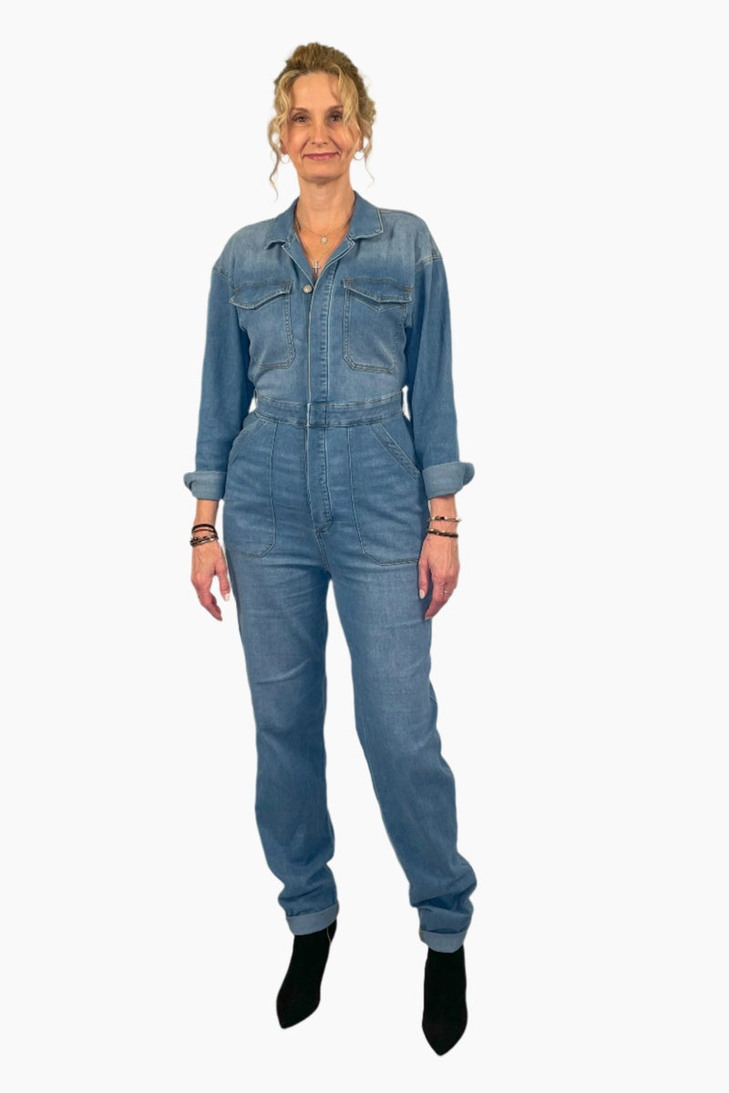 Rosie Denim Jumpsuit - Final Sale