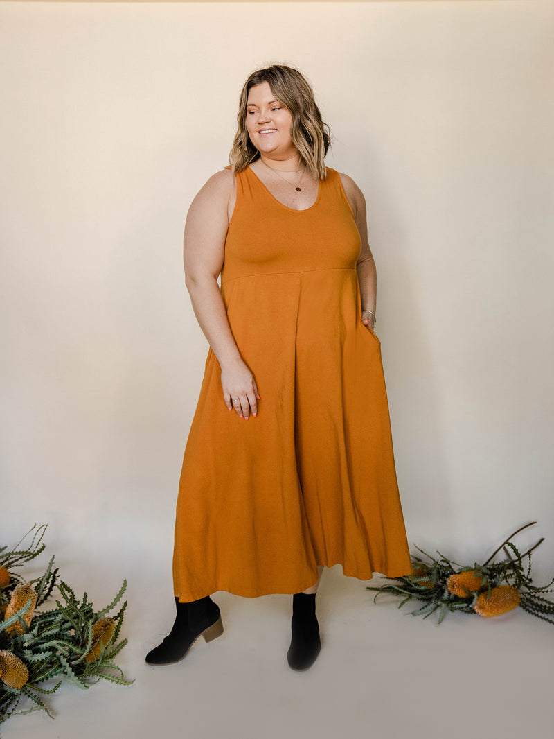 Lakeside Wide Leg Jumpsuit - Turmeric