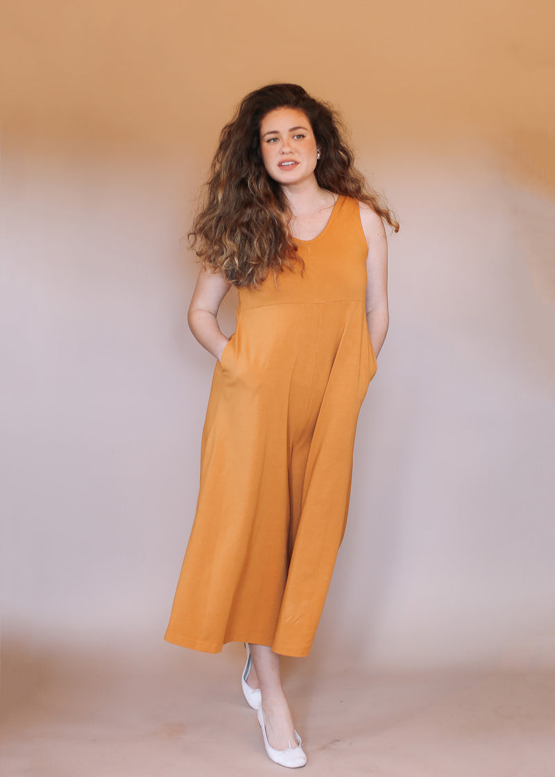 Lakeside Wide Leg Jumpsuit - Turmeric