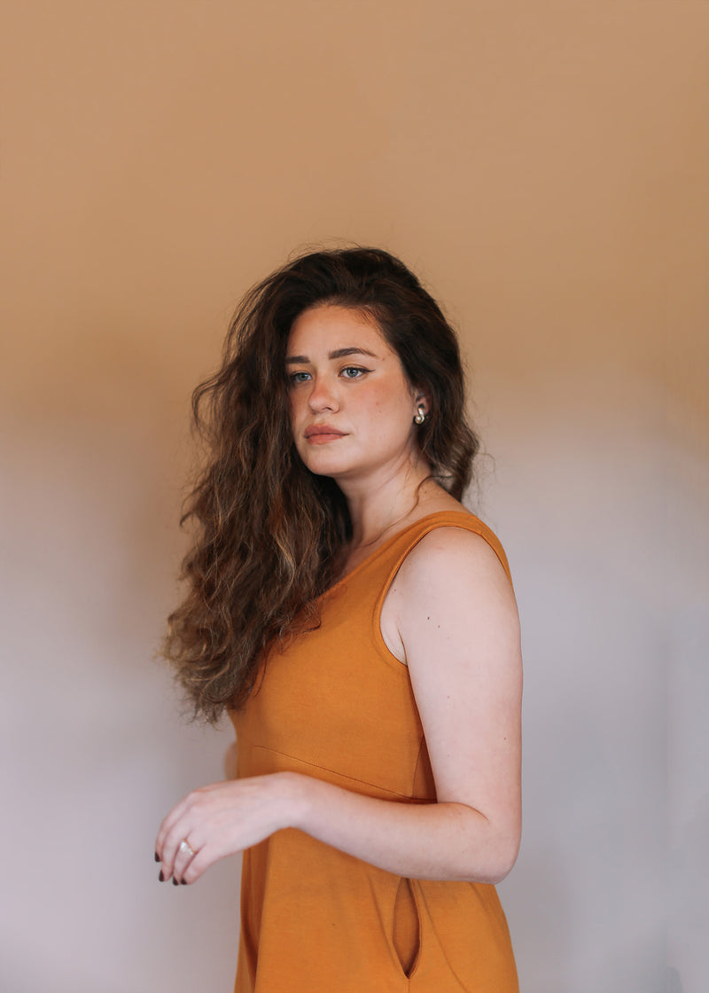 Lakeside Wide Leg Jumpsuit - Turmeric