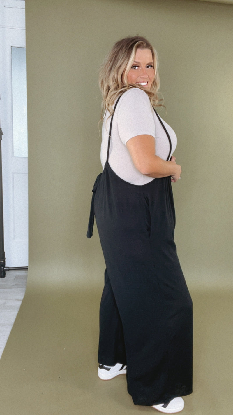 Head Over Heels Jumpsuit, Black