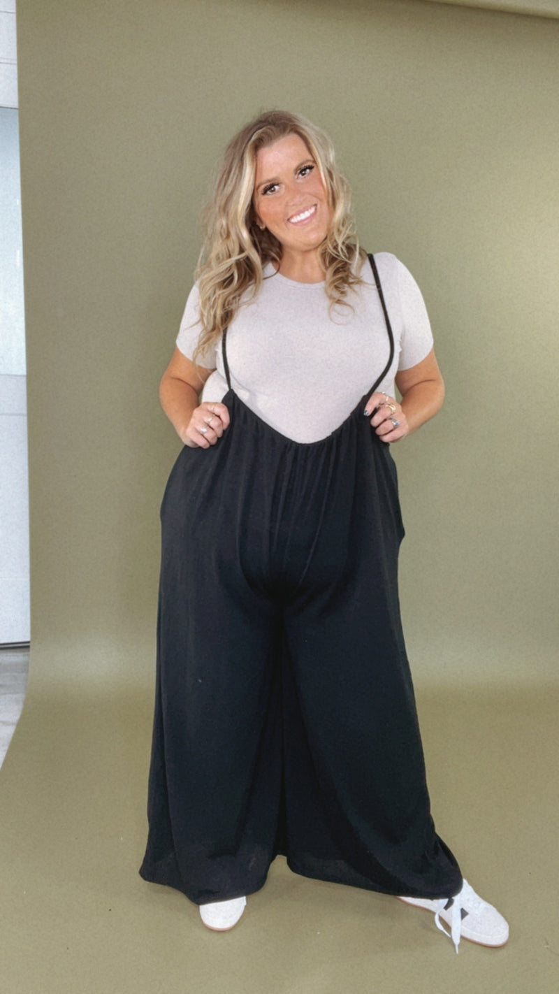 Head Over Heels Jumpsuit, Black