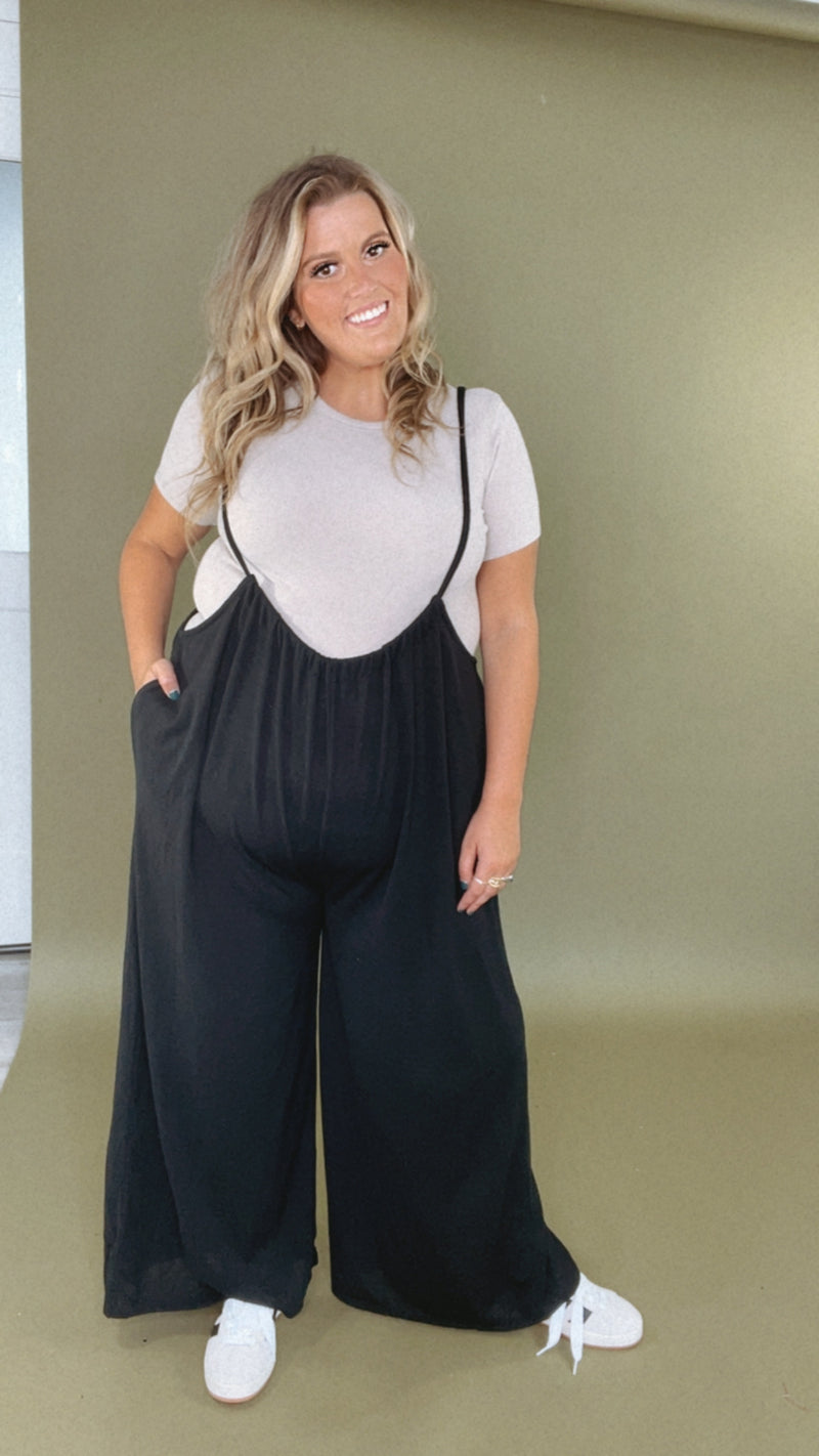 Head Over Heels Jumpsuit, Black