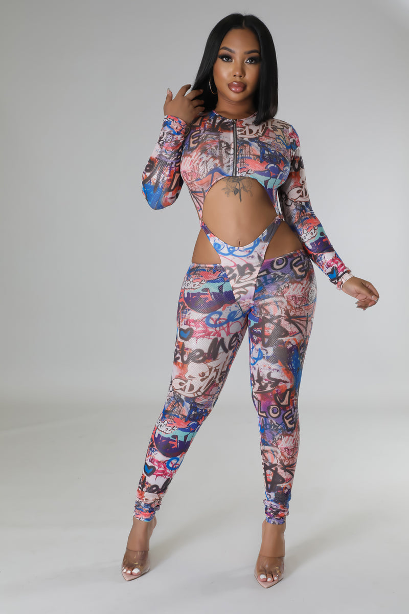 Chaotic Moments Jumpsuit