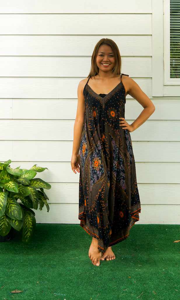 Peacock Dusk Boho Jumpsuit