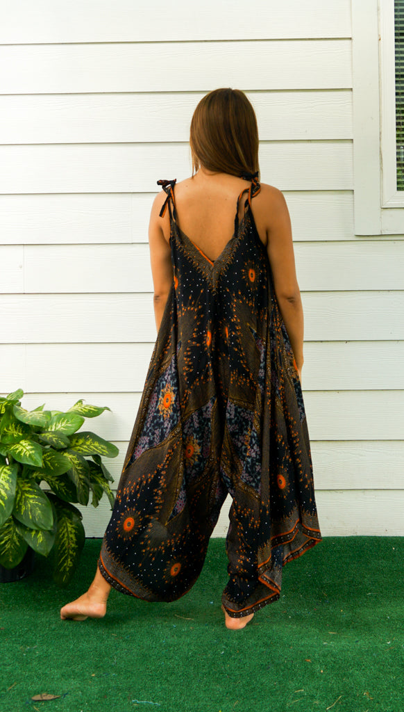 Peacock Dusk Boho Jumpsuit