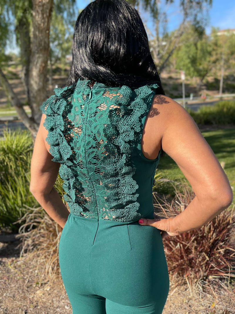 Emerson Crochet See Through Top Jumpsuit